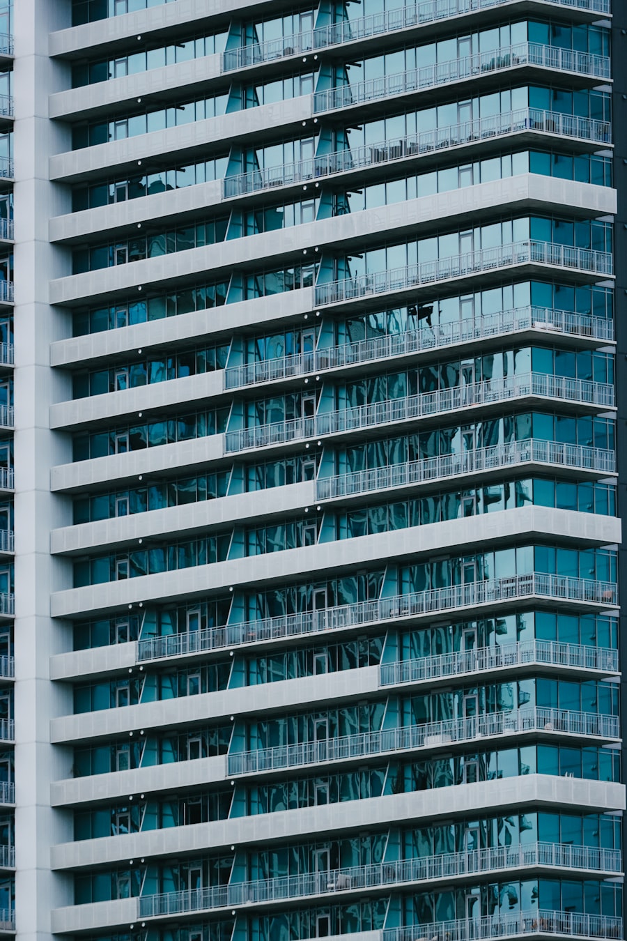 Modern apartment building exterior example